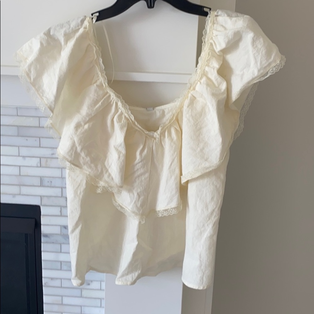 Zara boho linen top
